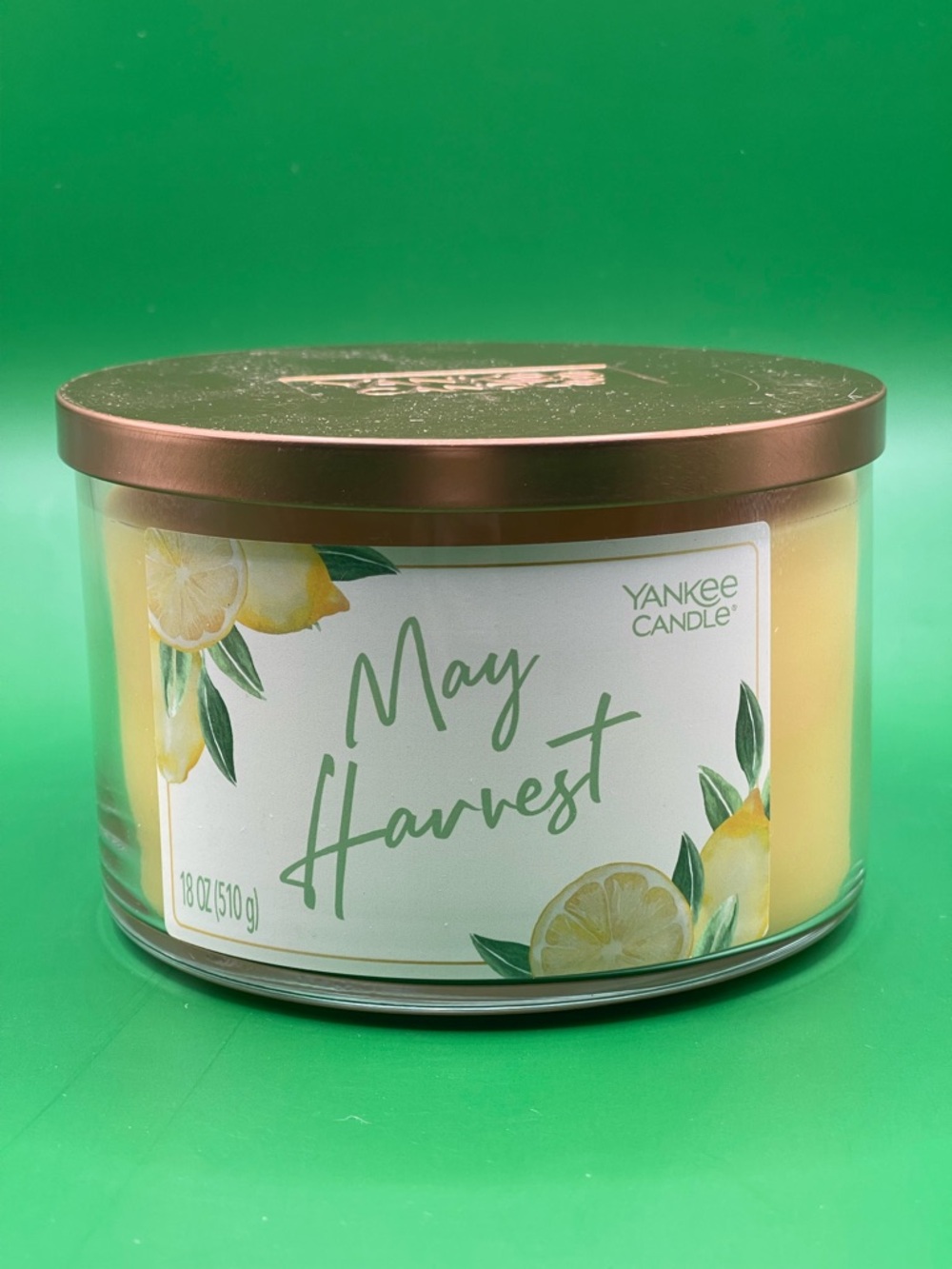 Yankee Candle 3 Wick 18oz Home Decor Scents May Harvest Honey Nougat